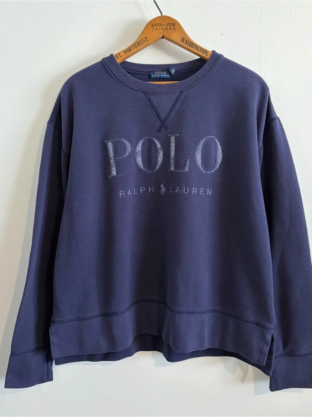 Polo by Ralph Lauren Navy Logo Crewneck Sweatshirt